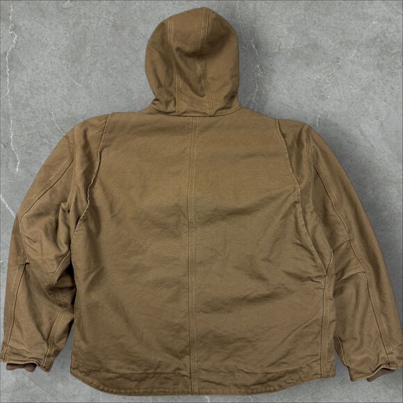 Vintage Carhartt J141 LBR Hooded Detroit Sierra Sherpa Lined Jacket EUC! - 2XL - Picture 2 of 6